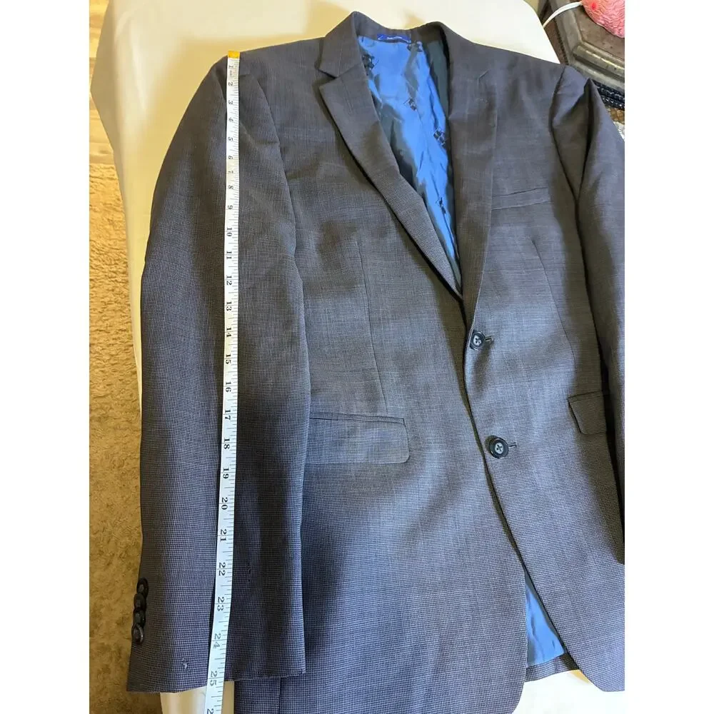 Vince Camuto Slim Fit Blazer Mens Gray Sport Coat 2 Button  slim fit 40 R